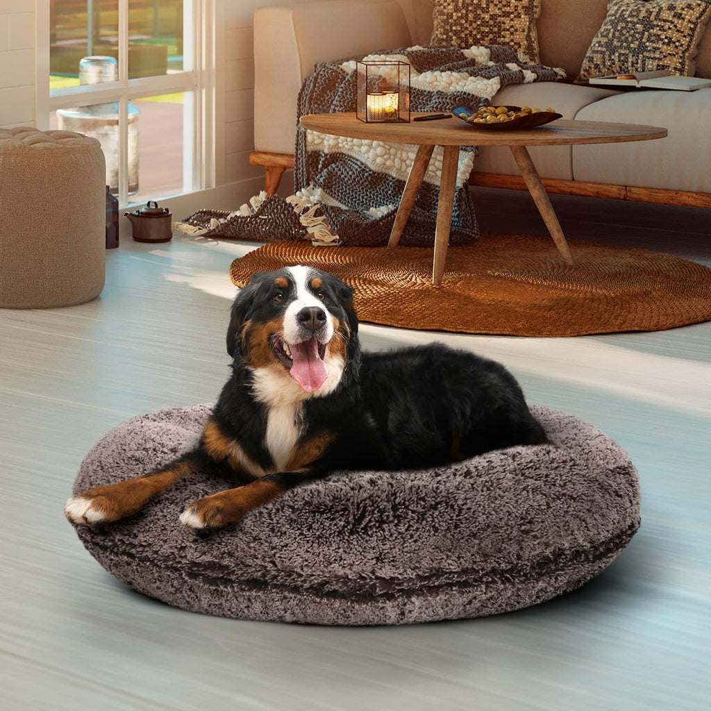 bessie + barnie bagel bed for dogs and, close-up detail