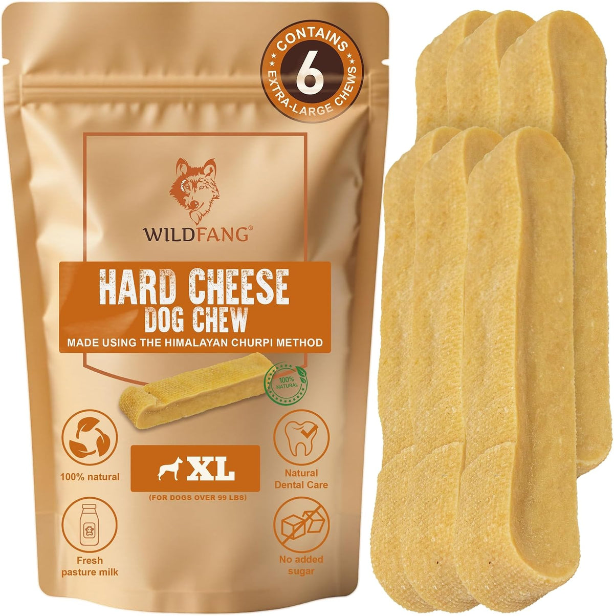 wildfang® yak chews, x-large for dogs over 99, main product view