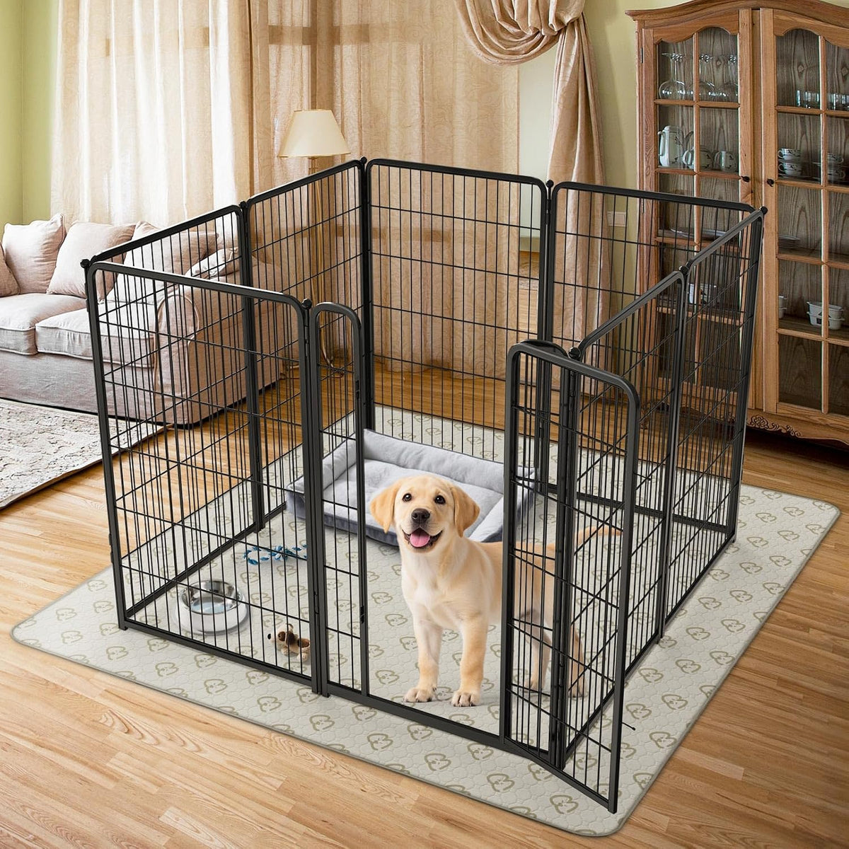fxw homeplus indoor dog playpen with washable pee, close-up detail