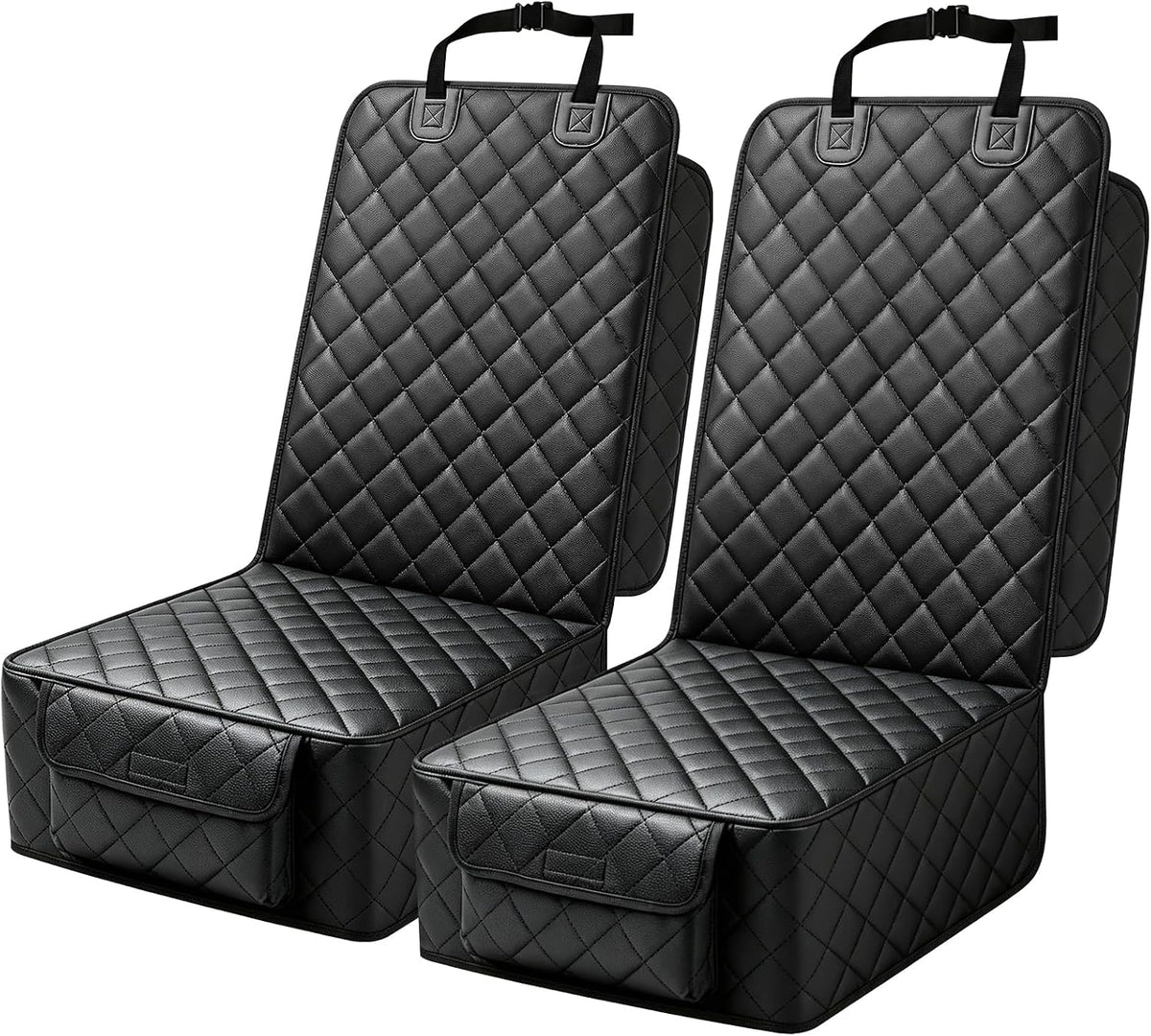 peticon front seat car cover 2 pack, pu, main product view