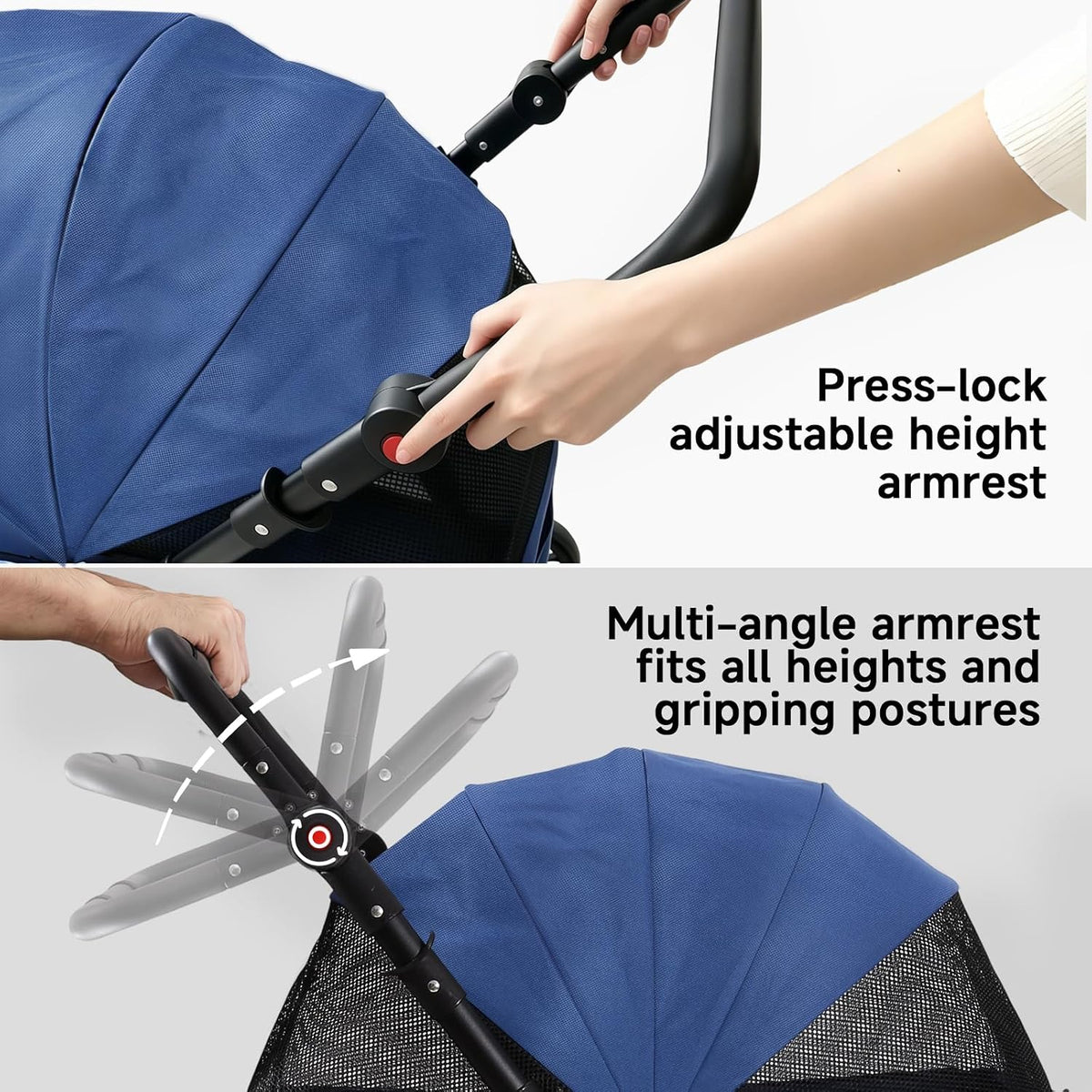 dog stroller for large & medium dogs (up on a desk or shelf