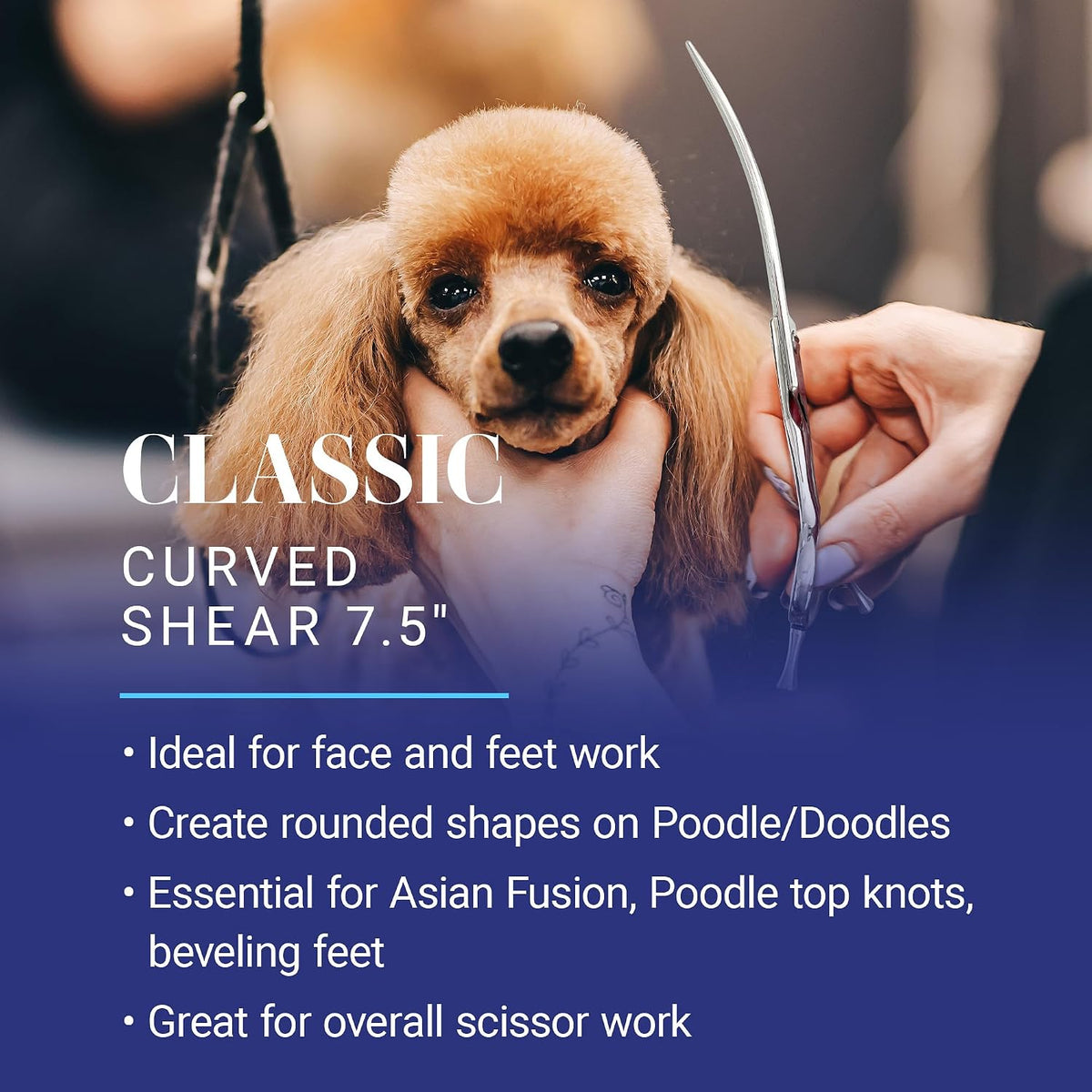 chris christensen classic series 7.5 in. curved dog shown in use