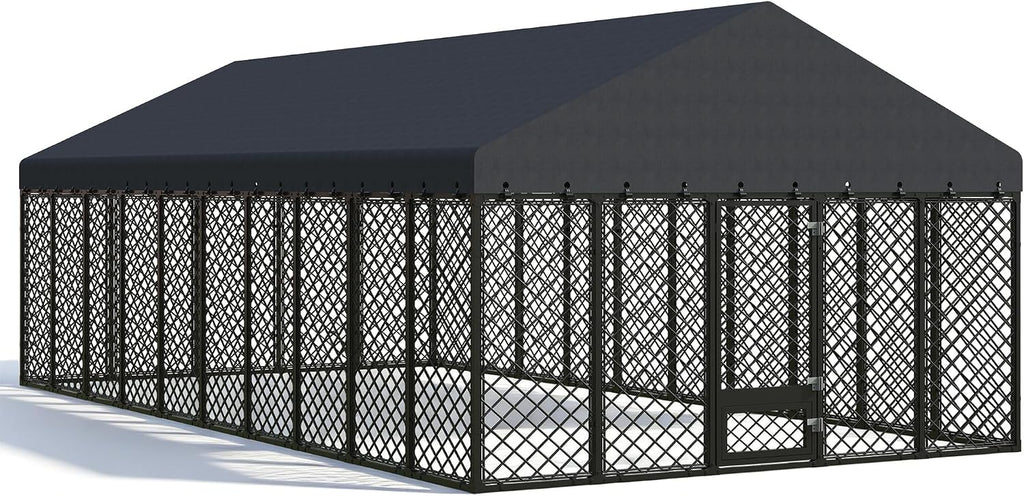 10x20 ft heavy duty dog kennel outdoor with, main product view