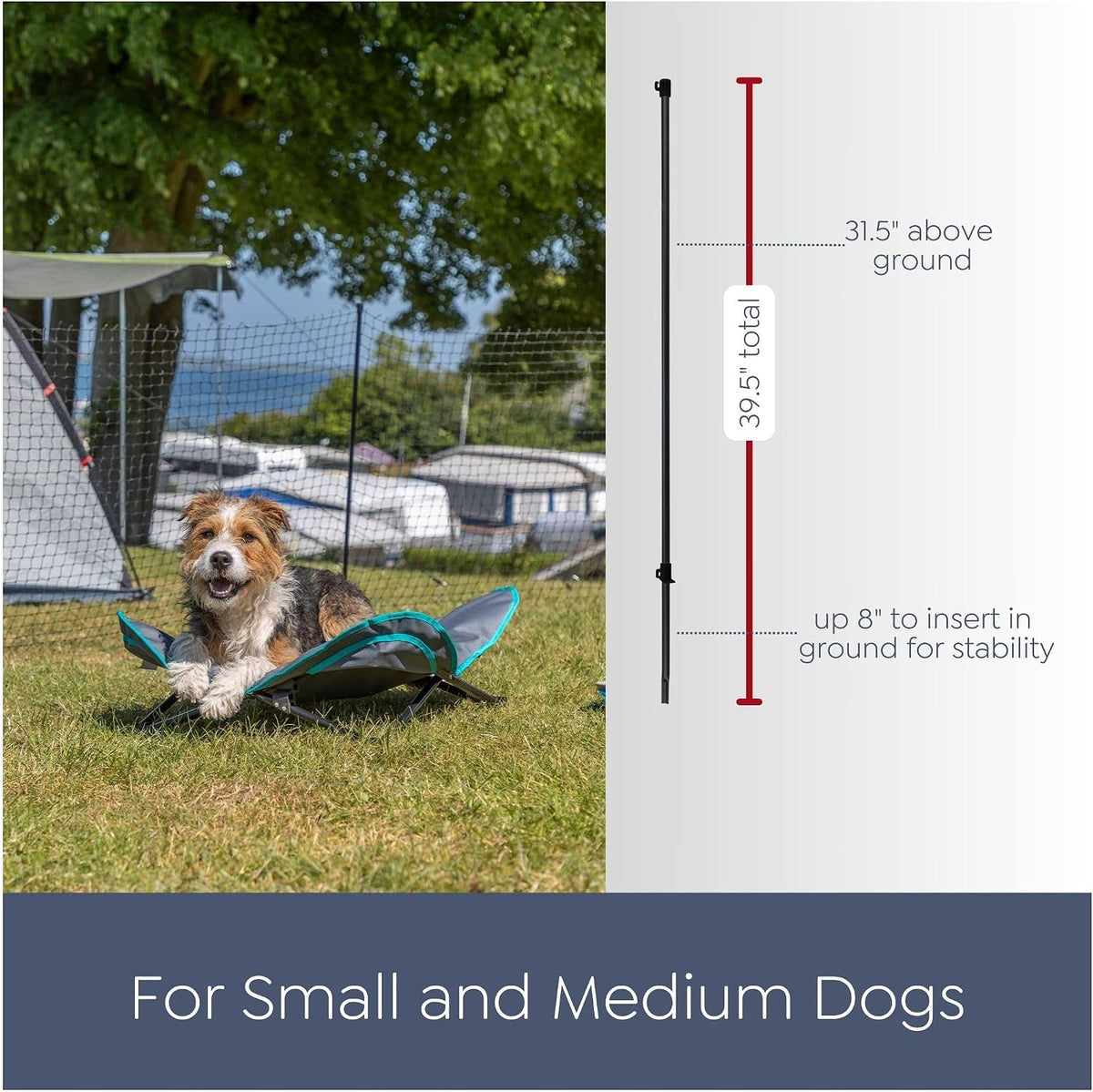 trixie portable pet fence, mesh dog playpen, ideal, close-up detail