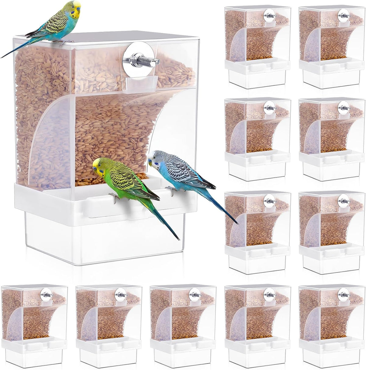 glikceil 12 pcs no mess bird feeder automatic, main product view