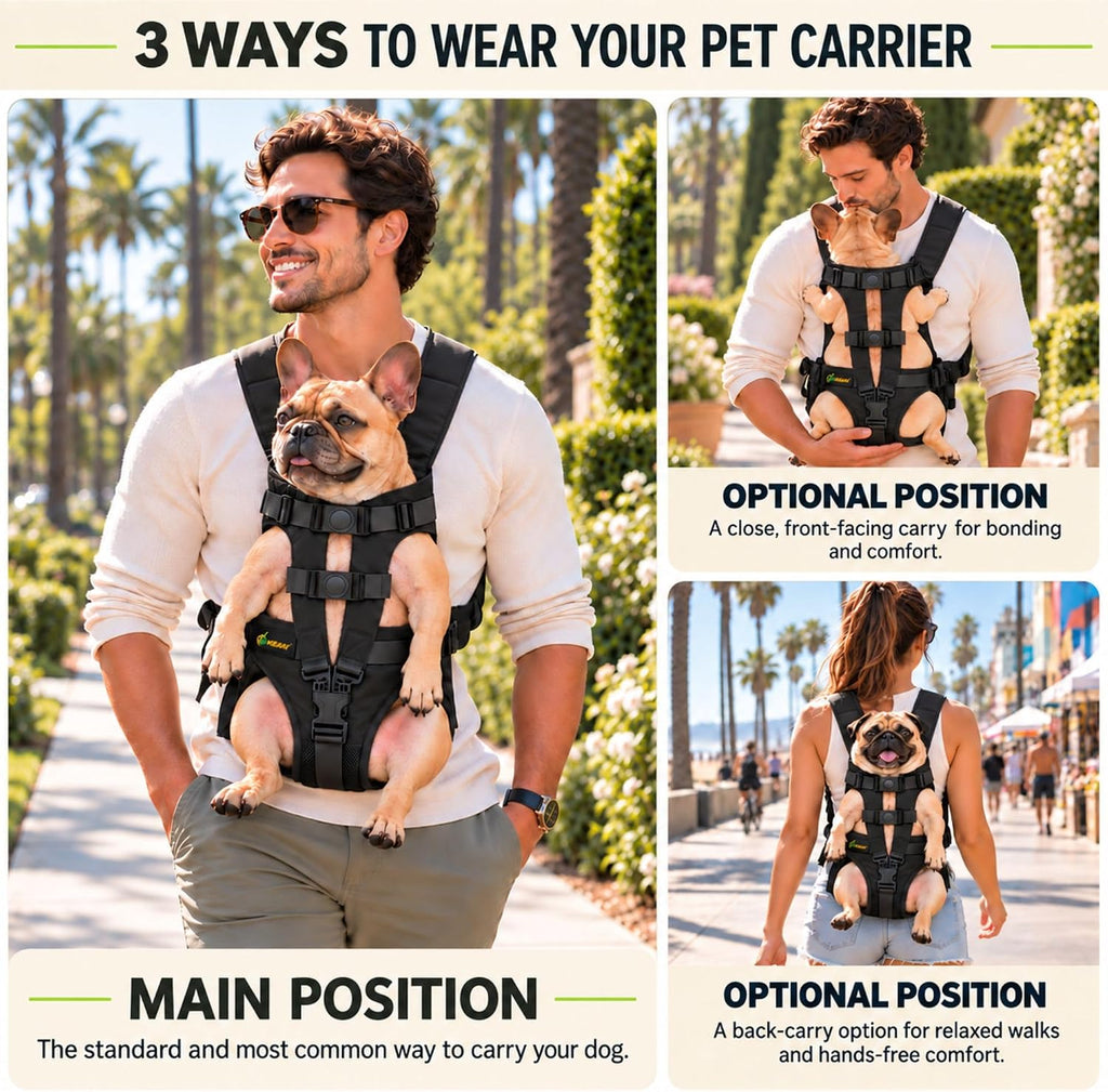 dog backpack carrier for small dogs (medium), view 9