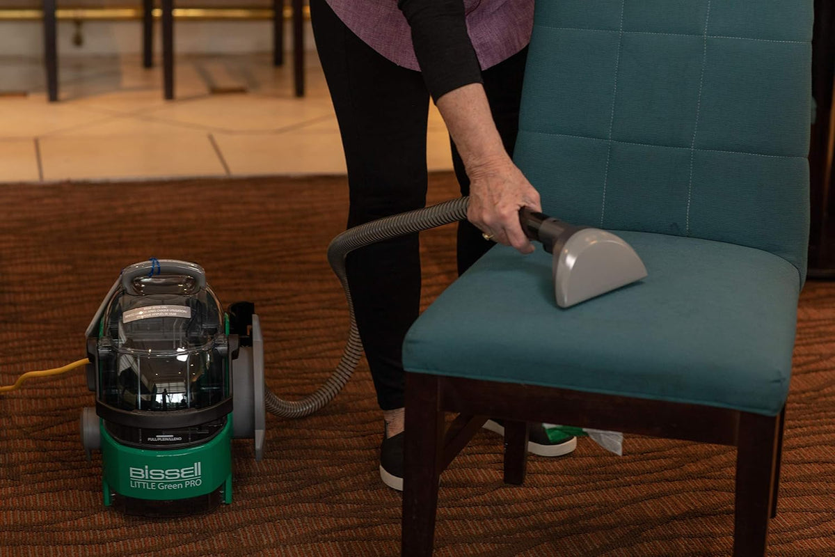 bissell little green pro commercial spot cleaner (bgss1481), side view