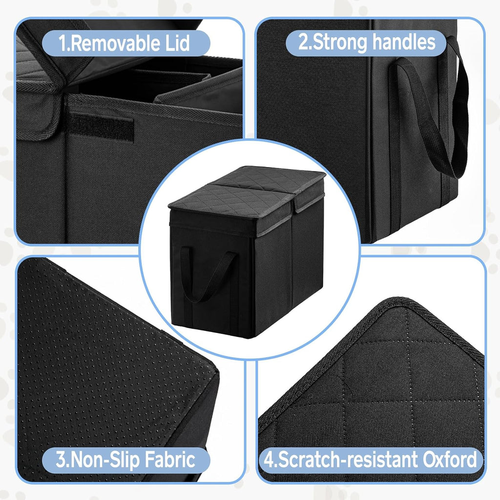 dog car seat extender with seat cover, front, front angle view
