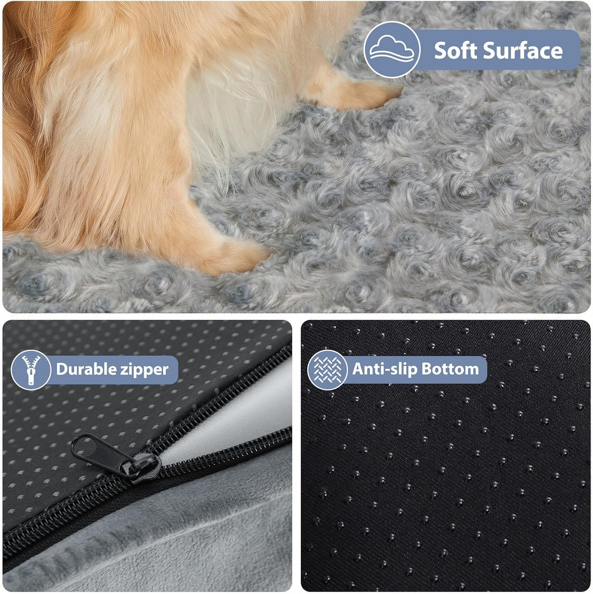 bfpethome orthopedic washable dog bed, sleeping couch for on a desk or shelf