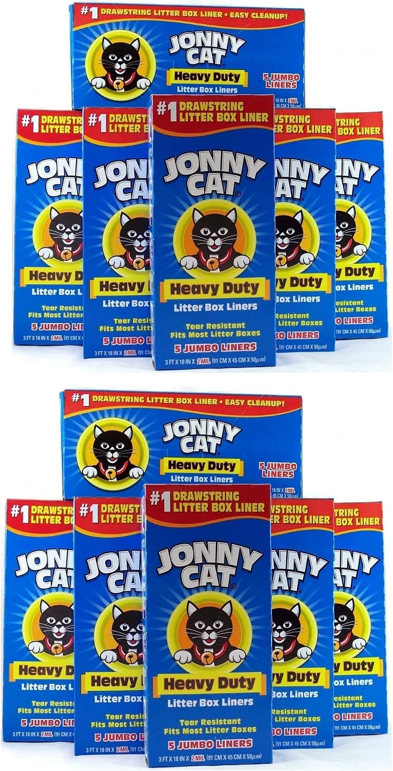 jonny heavy duty cat litter box liners (pack shown in use