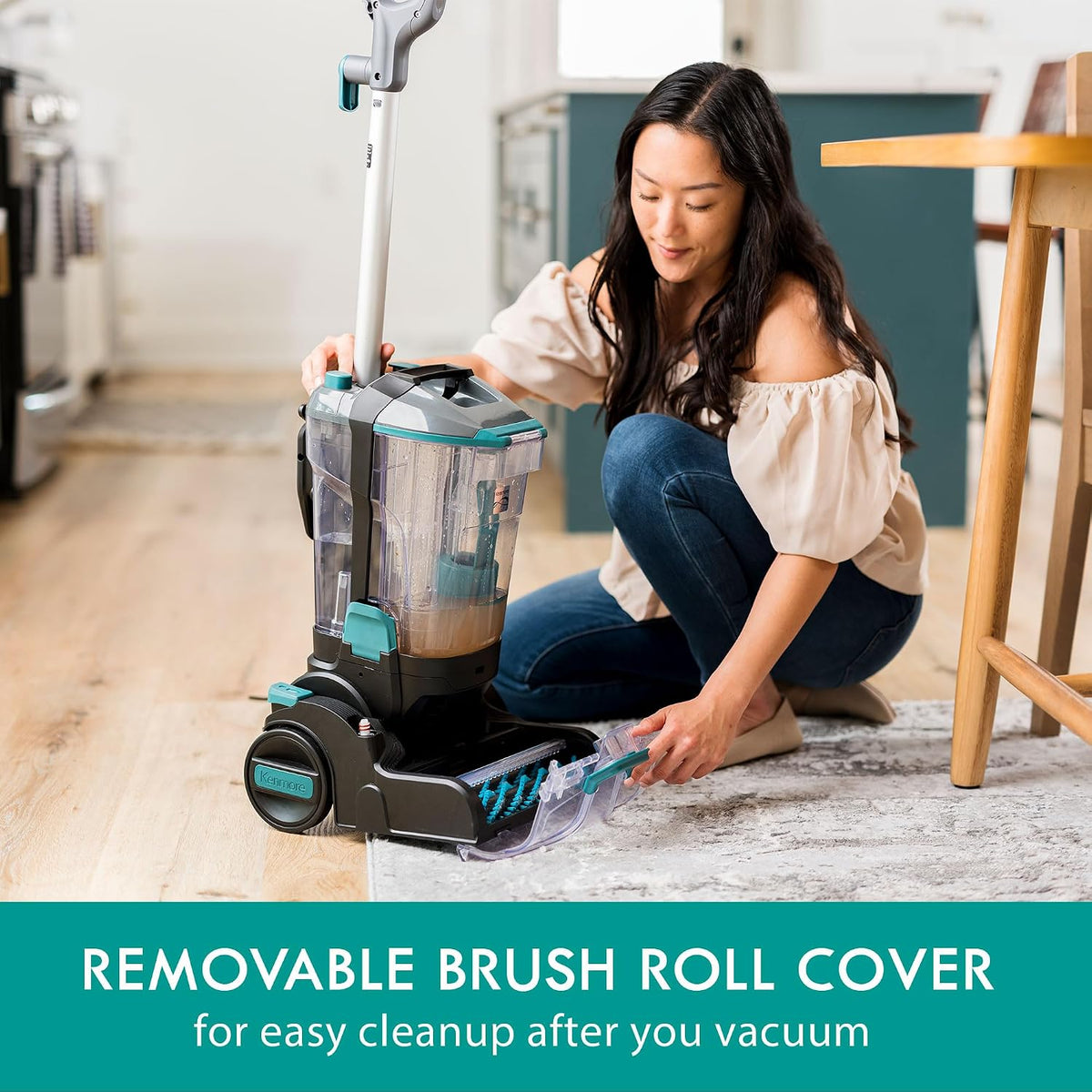 kenmore kw4070 revitalite pet portable carpet cleaner machine showing dimensions