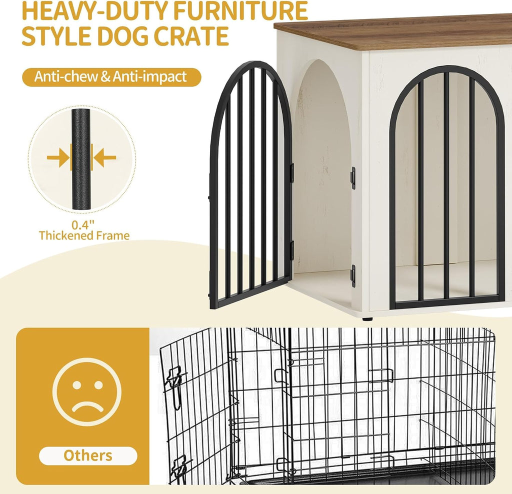 hzuaneri 31.5 in dog crate furniture,dog kennel indoor, package contents