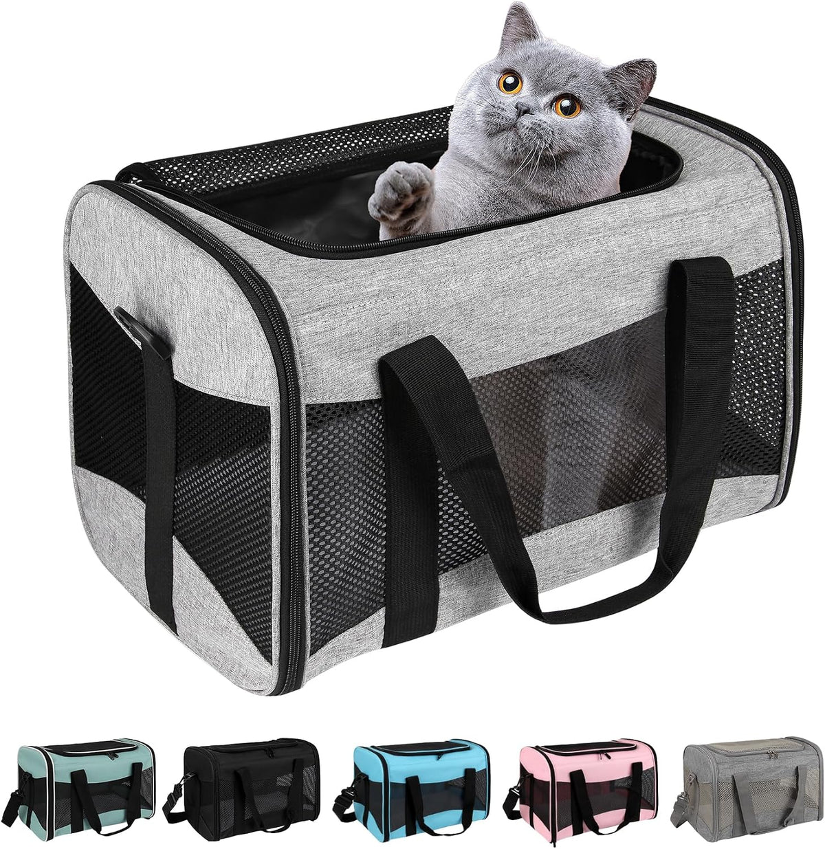 cat carrying case - pet carrier airline approved, main product view