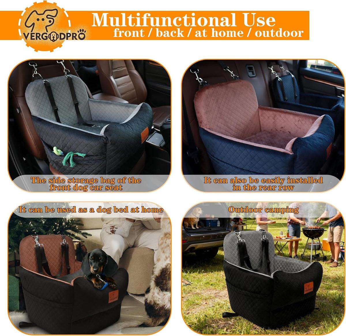 dog booster car seat for medium/small sized dogs,memory showing dimensions