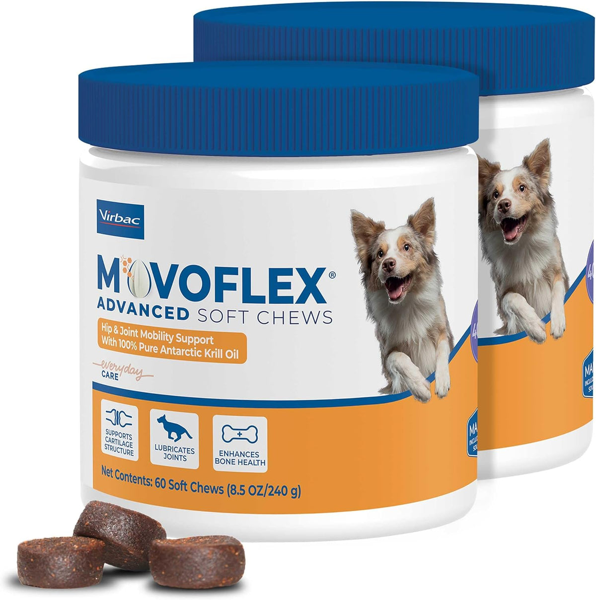 movoflex advanced soft chews hip and joint support, main product view