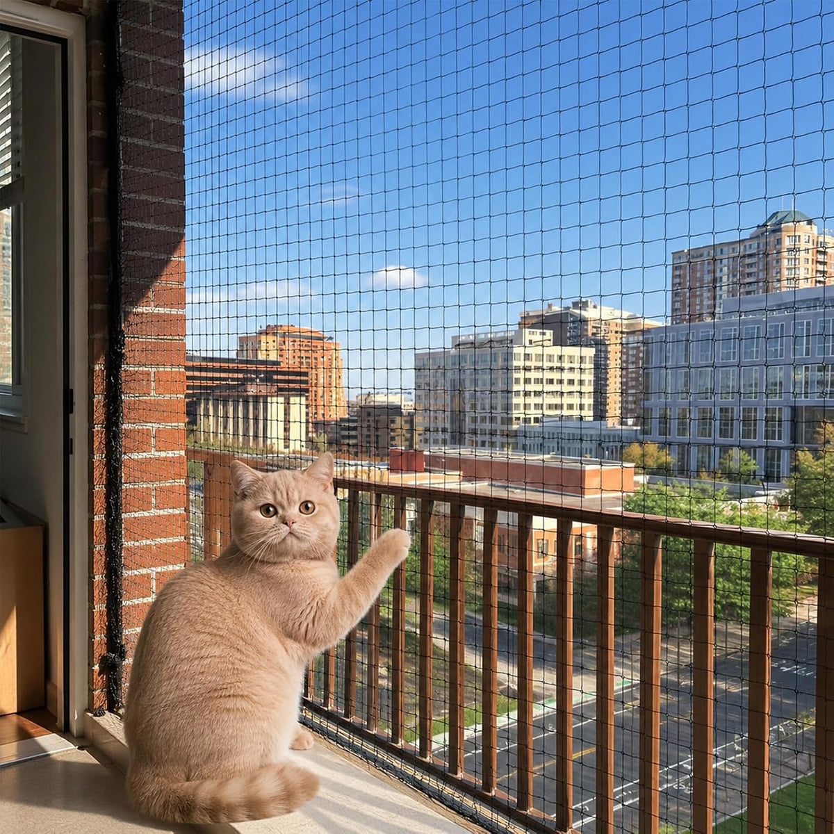 10x13ft cat netting balcony protection, anti-fall safety net, main product view