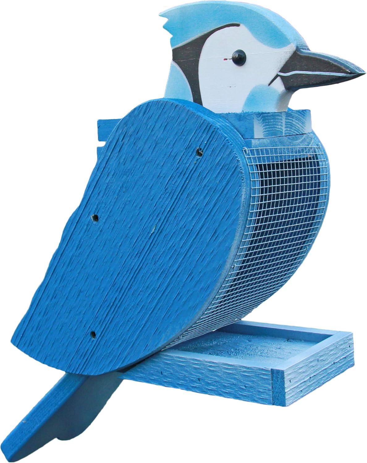 amish handcrafted bird feeder (blue jay), main product view