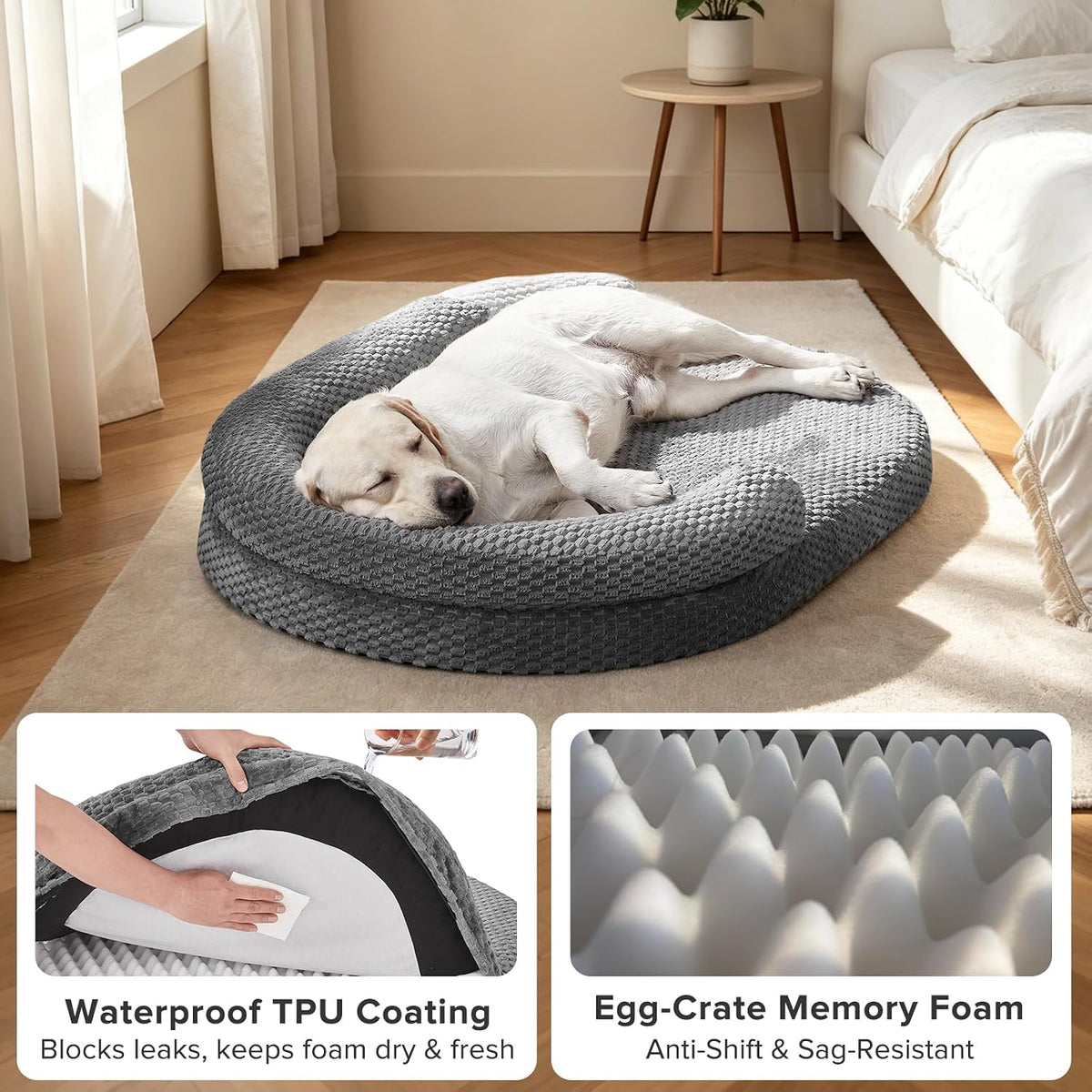 joejoy xl orthopedic dog beds large sized dog showing dimensions