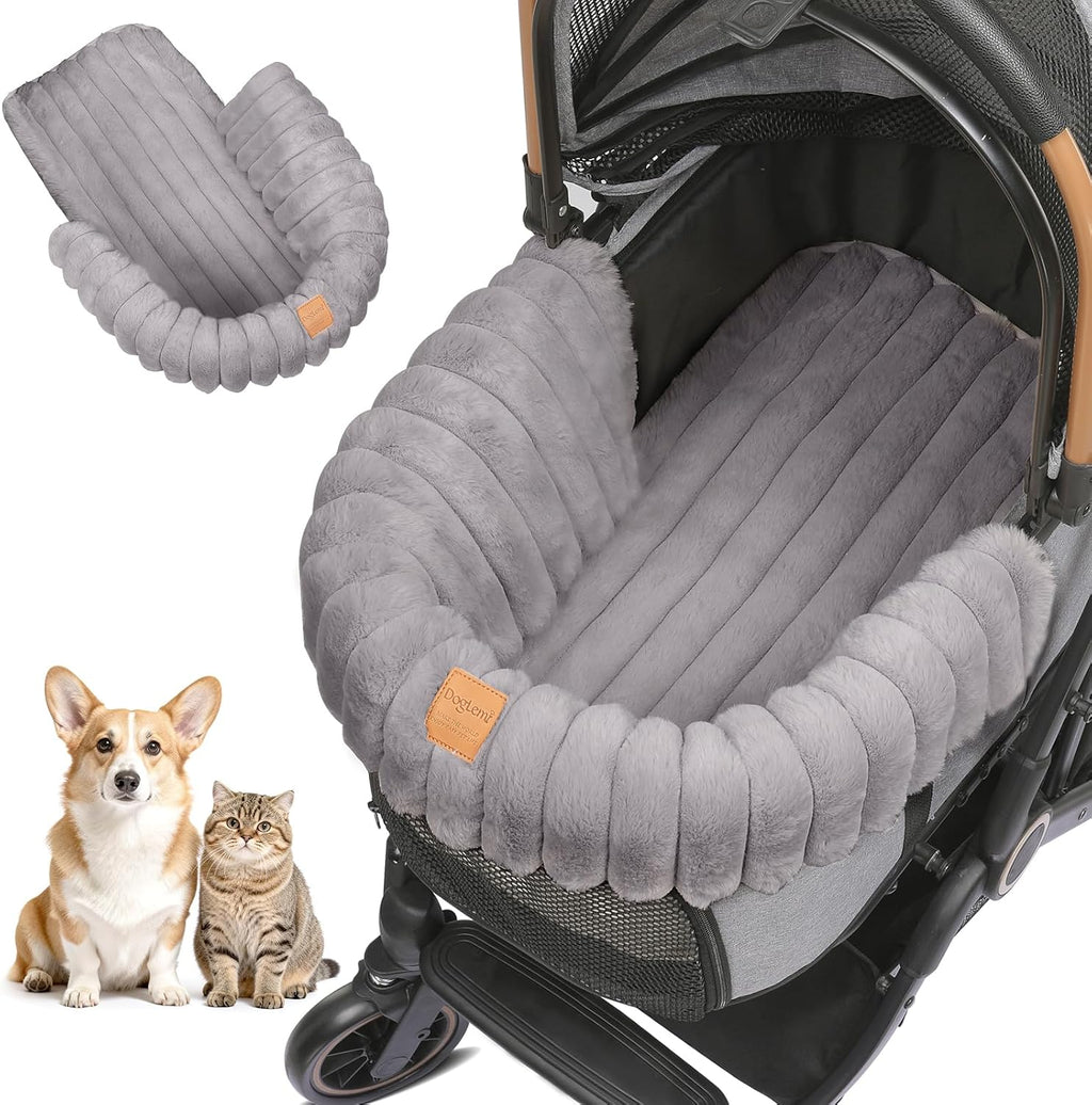 gtplayer pet stroller mat, plush quilted dog &, main product view