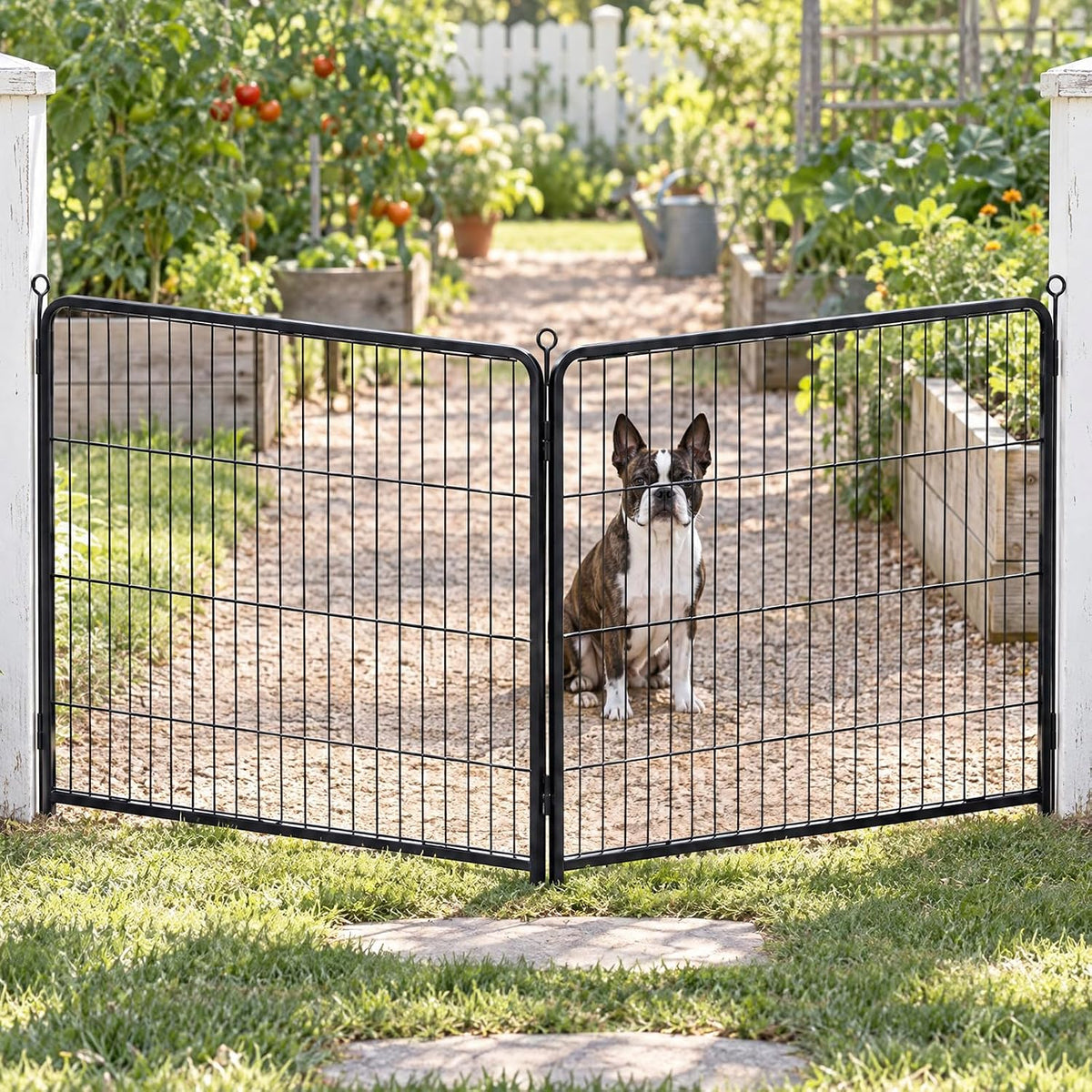 dumos dog playpen 2 panels 24 inch indoor, main product view