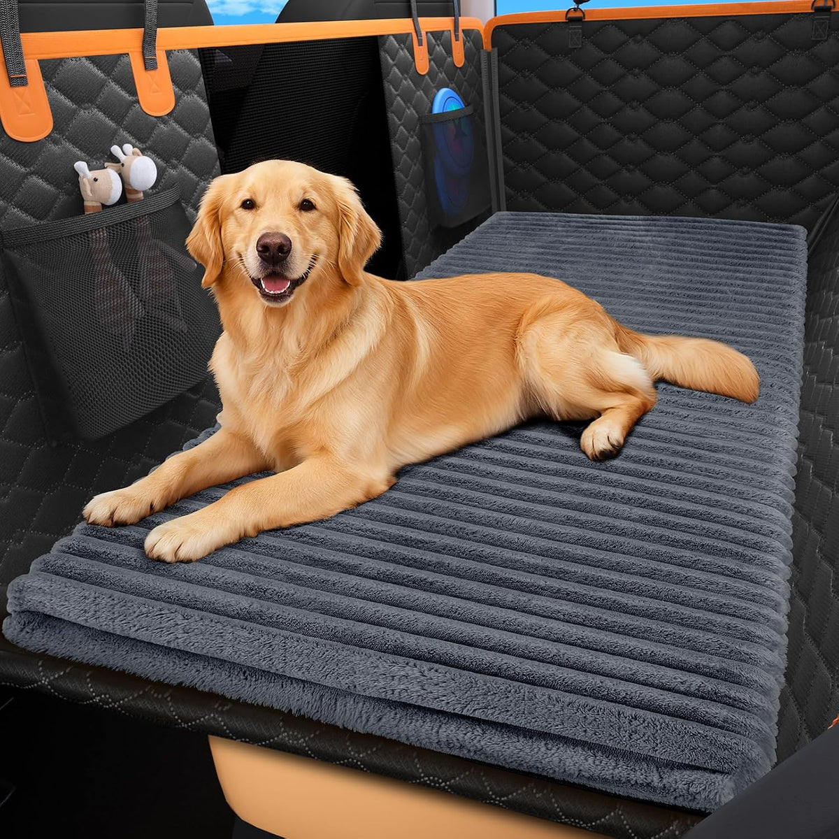 furtime backseat pet bed mat, non-slip washable dog, main product view