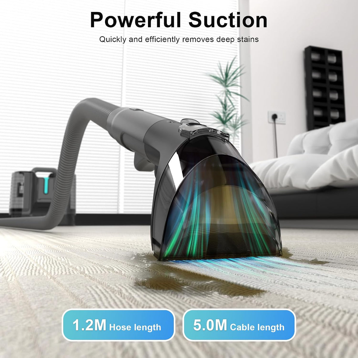 carpet cleaner machine upholstery - 450w shampooer couch, close-up detail