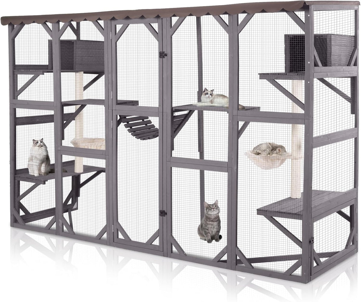 gutinneen extra-large catio, 104" wall-mounted outdoor cat enclosure, main product view