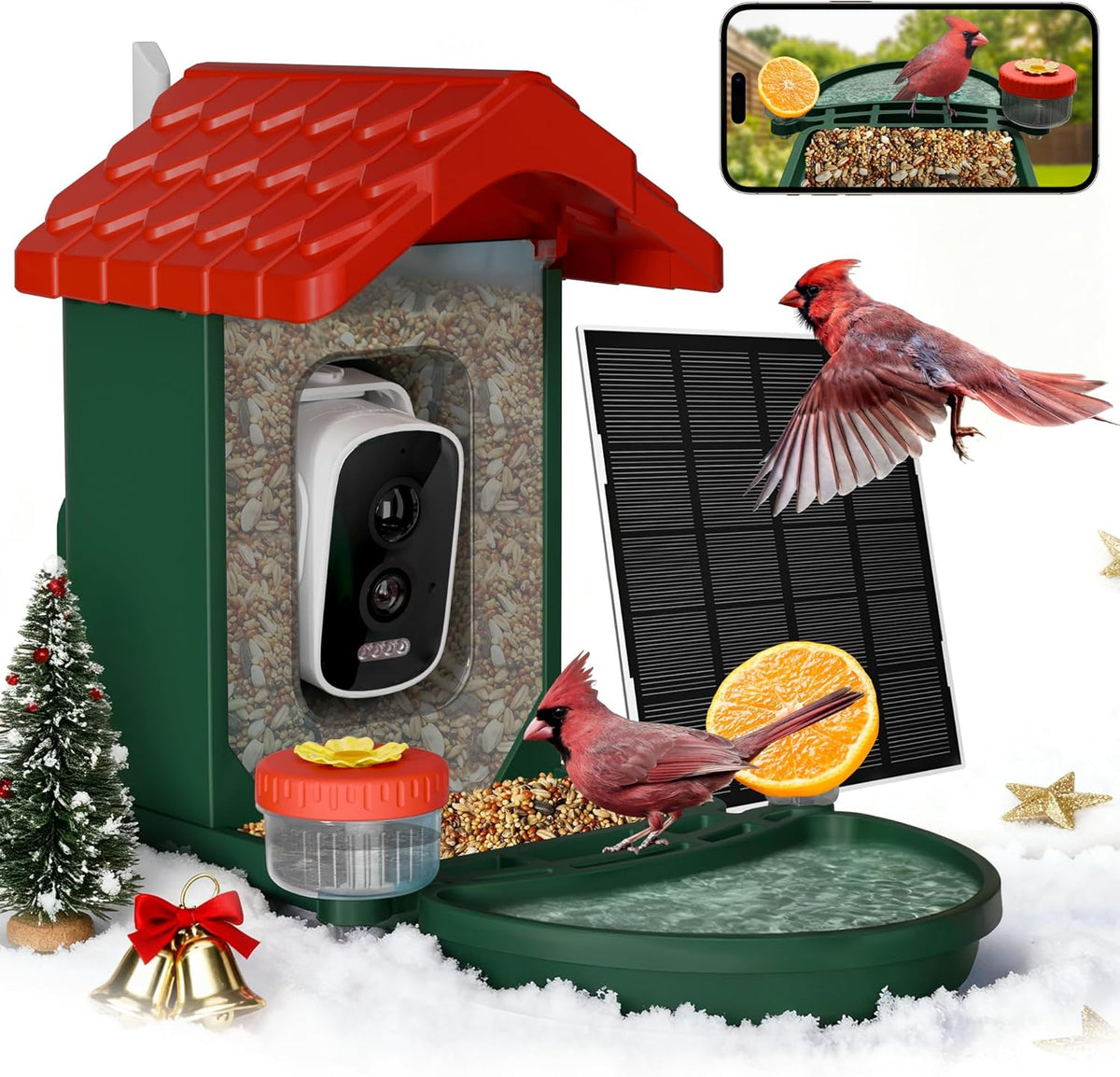 visiogear 2-in-1 smart wild bird feeder & bath, main product view