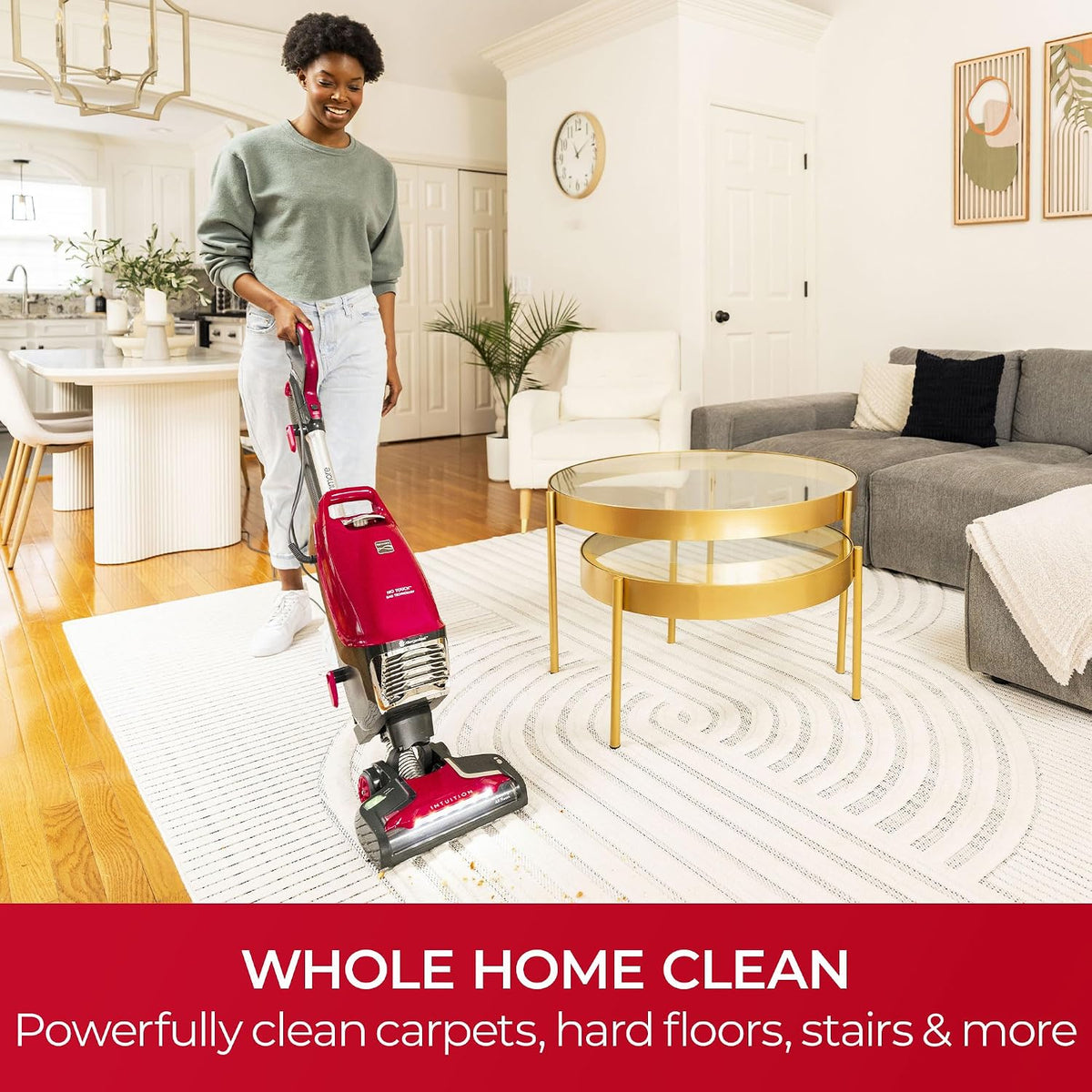 kenmore intuition bagged upright vacuum pet friendly, side view