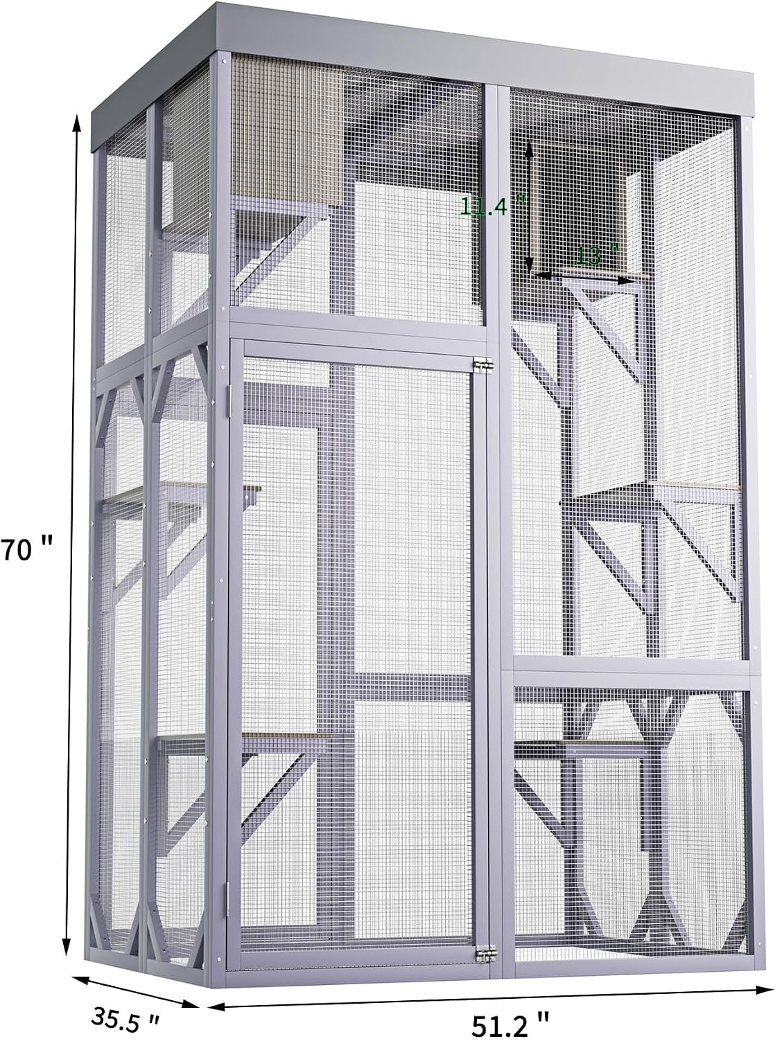 yopto outdoor cat house,70" catio outdoor cat enclosure, package contents