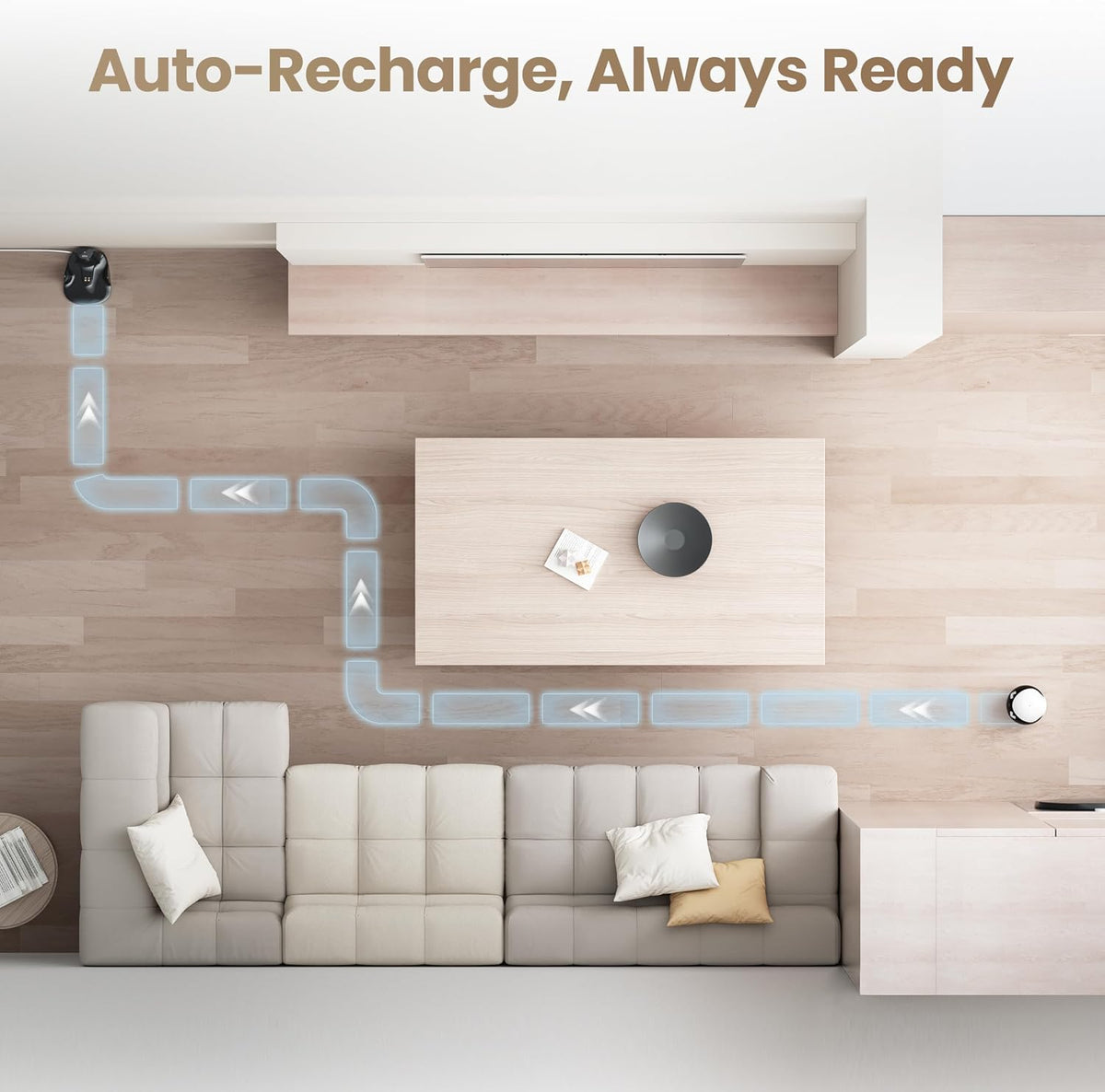 enabot ebo air 2 mobile pet camera robot: showing dimensions