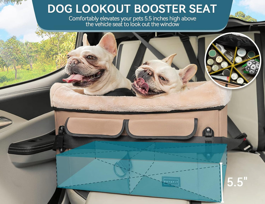 petsfit dog booster car seat for medium dog, close-up detail