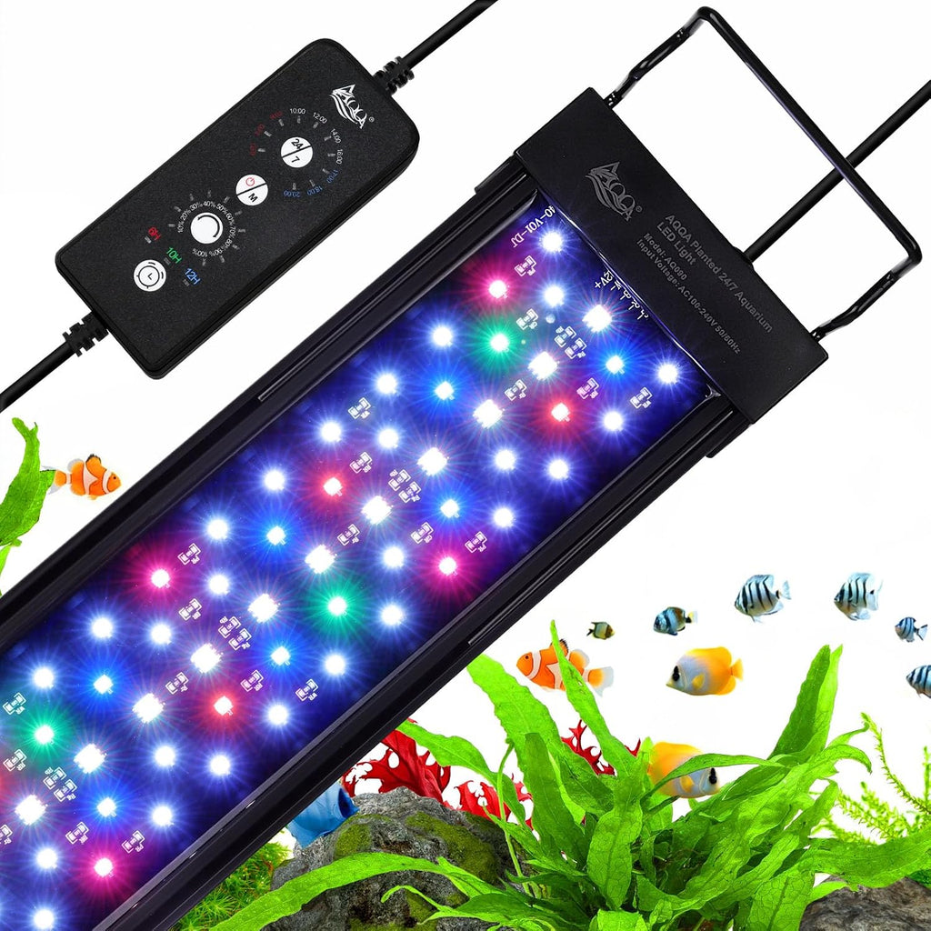 aqqa led aquarium light, 24/7 & diy mode, main product view