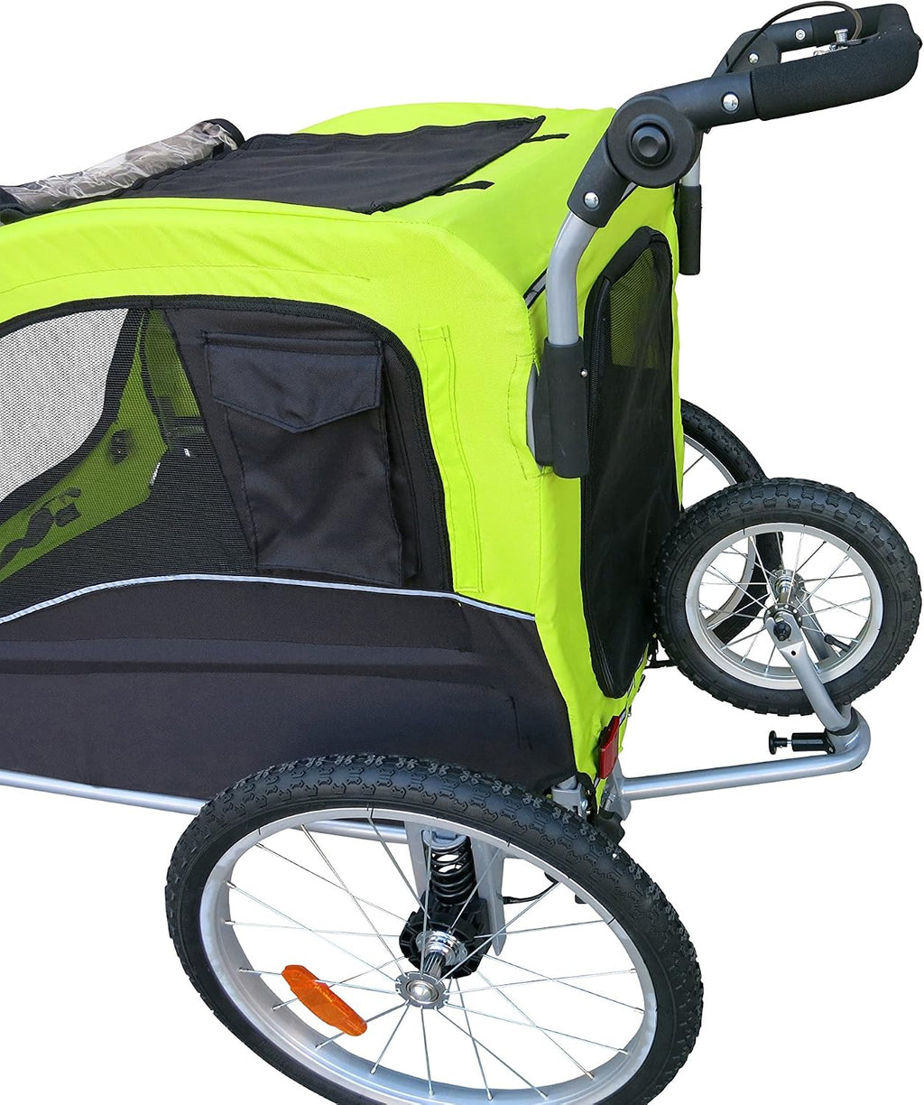 large pet dog stroller and bike bicycle trailer, package contents