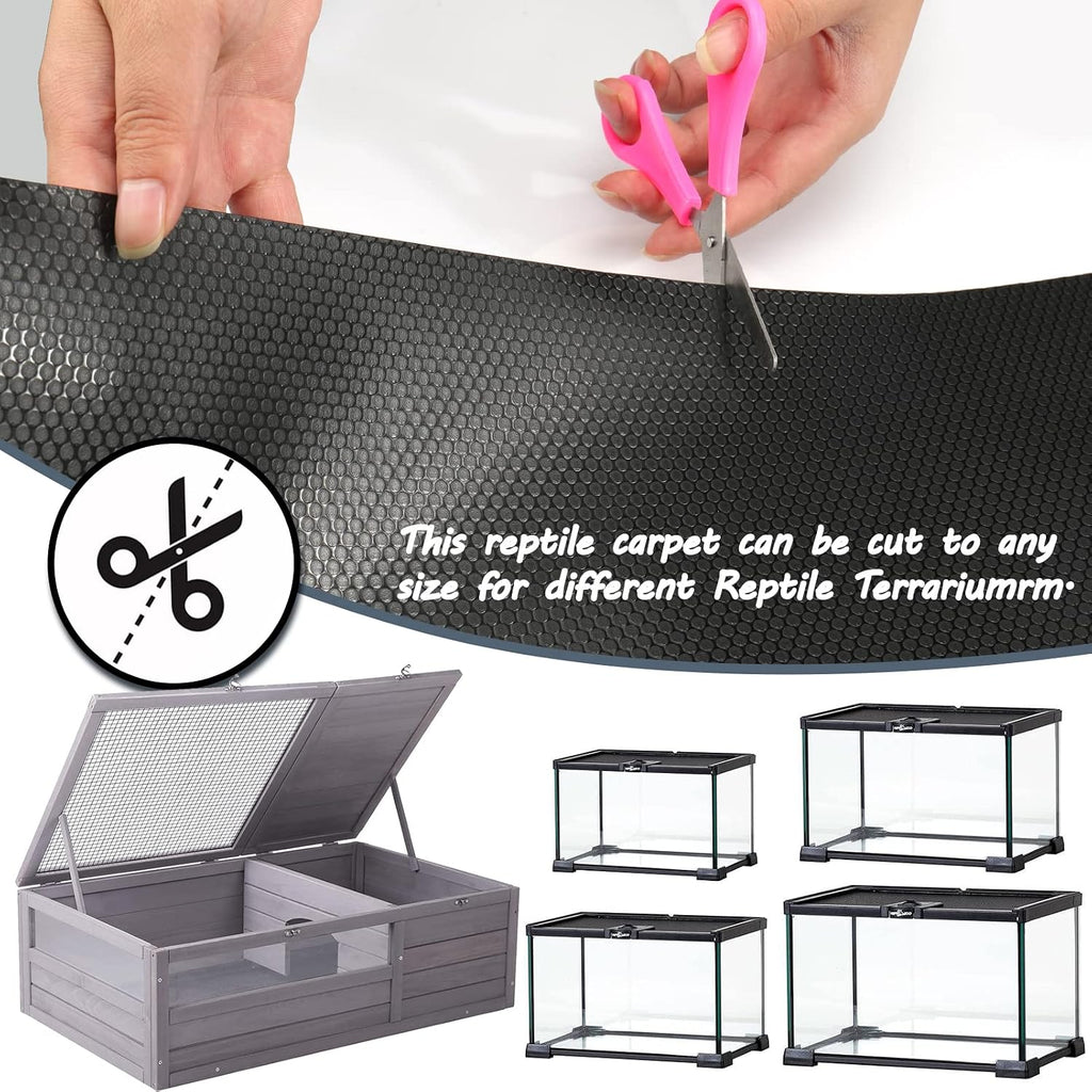 vodolo bearded dragon tank accessories, reptile terrarium carpet, package contents