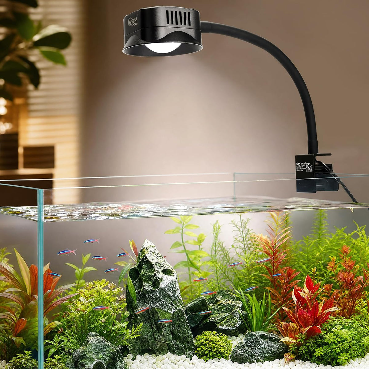 hygger clip on led aquarium light, 24/7 cycle, view 9
