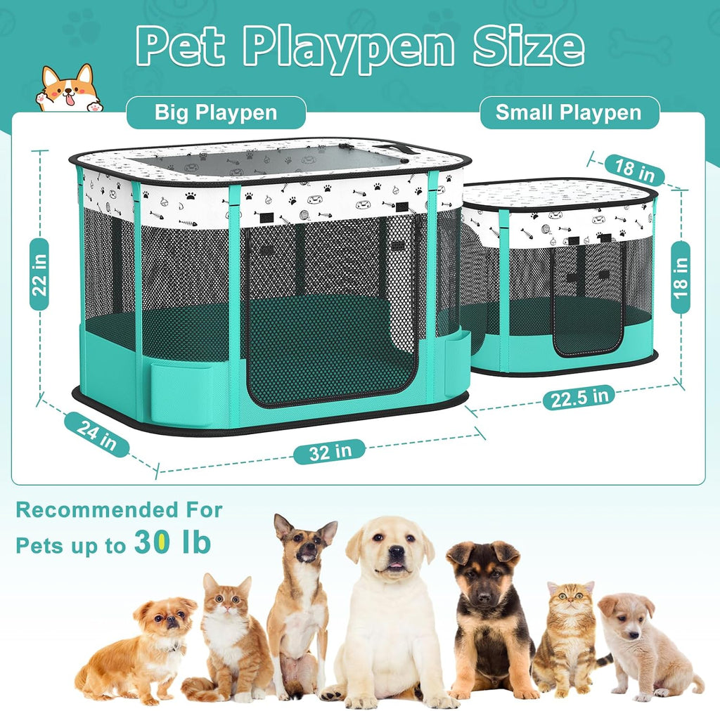 cat playpen, portable pet dog playpen, foldable kitten, close-up detail