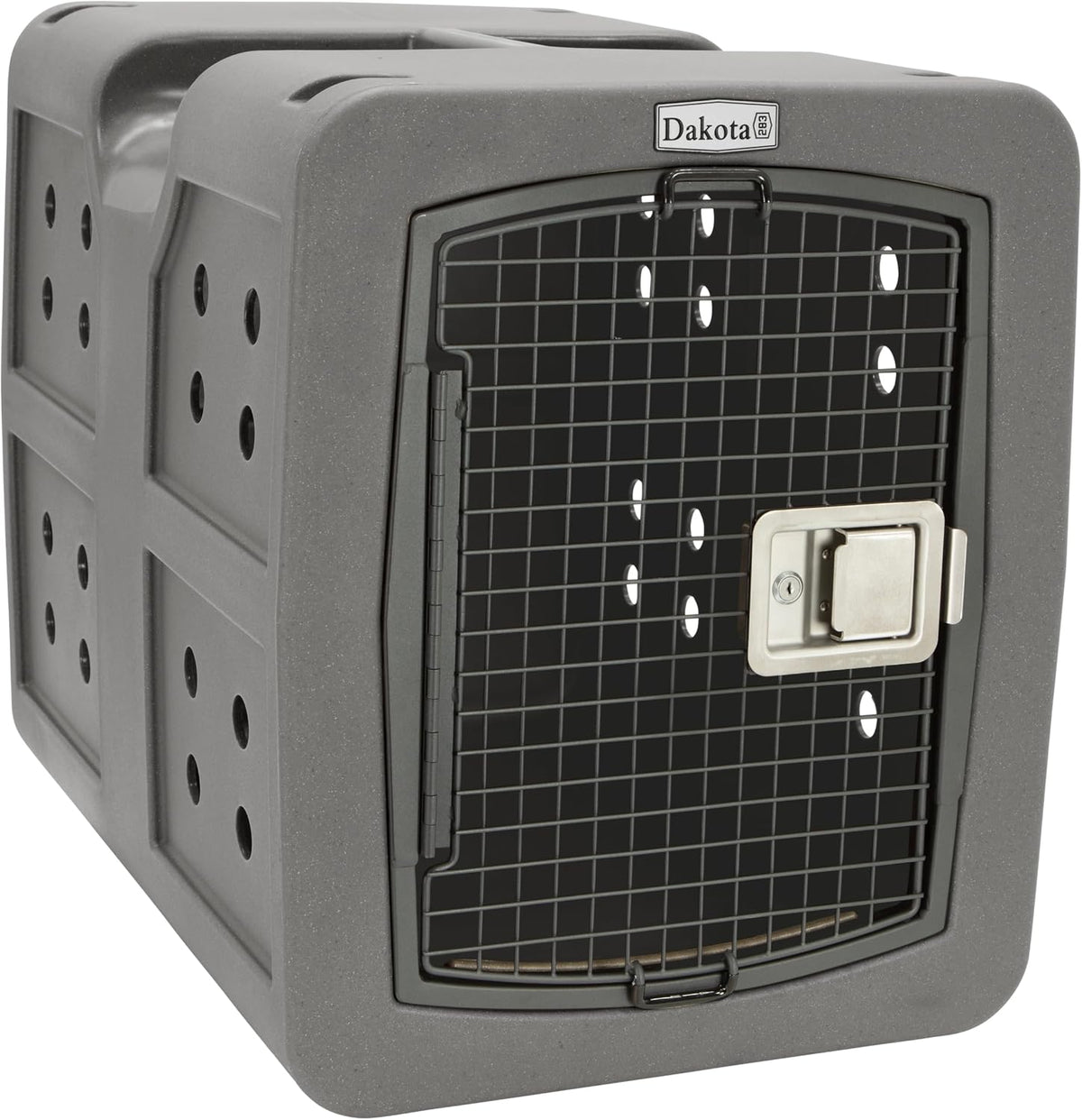 dakota283 medium kennel -frame door- dark granite, main product view