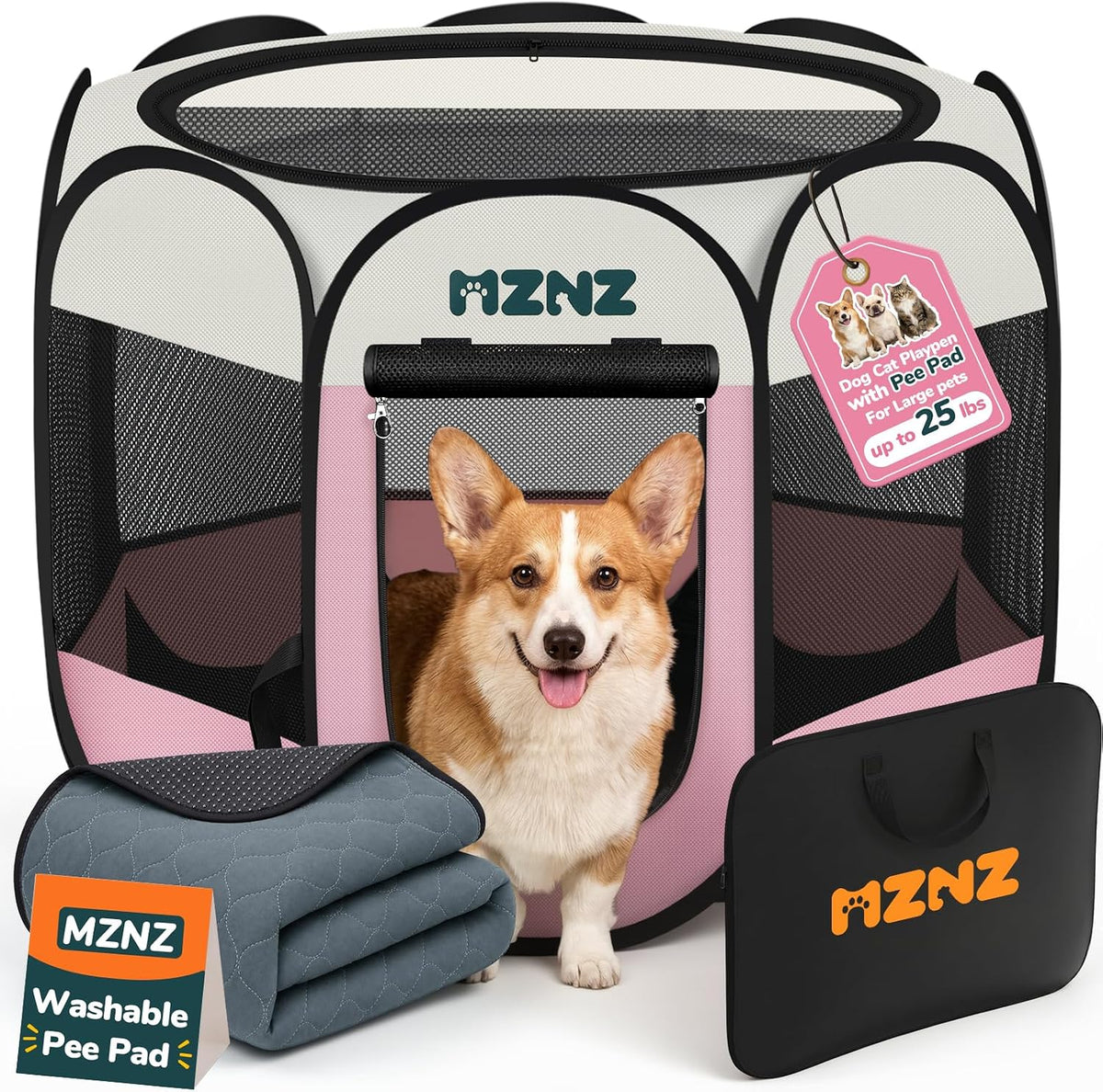 dog cat small animal puppy playpen crate with, main product view