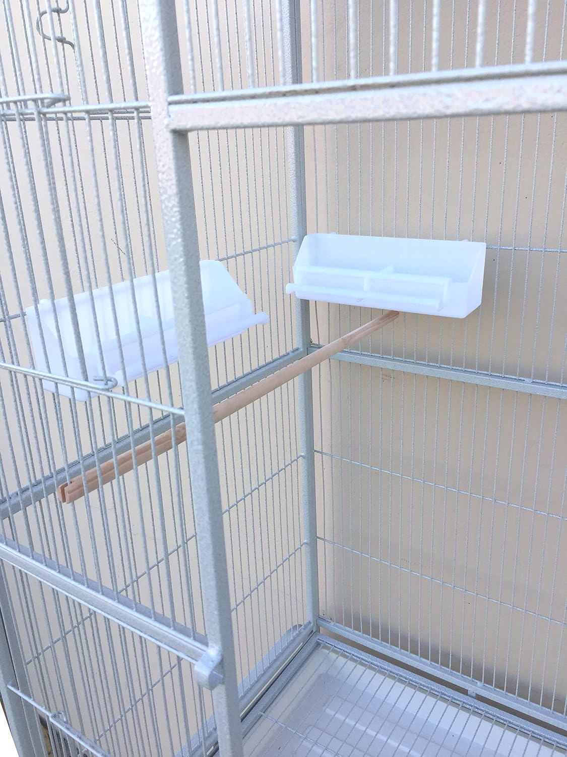x-large double durable stackable two separate 3-levels bird, side view