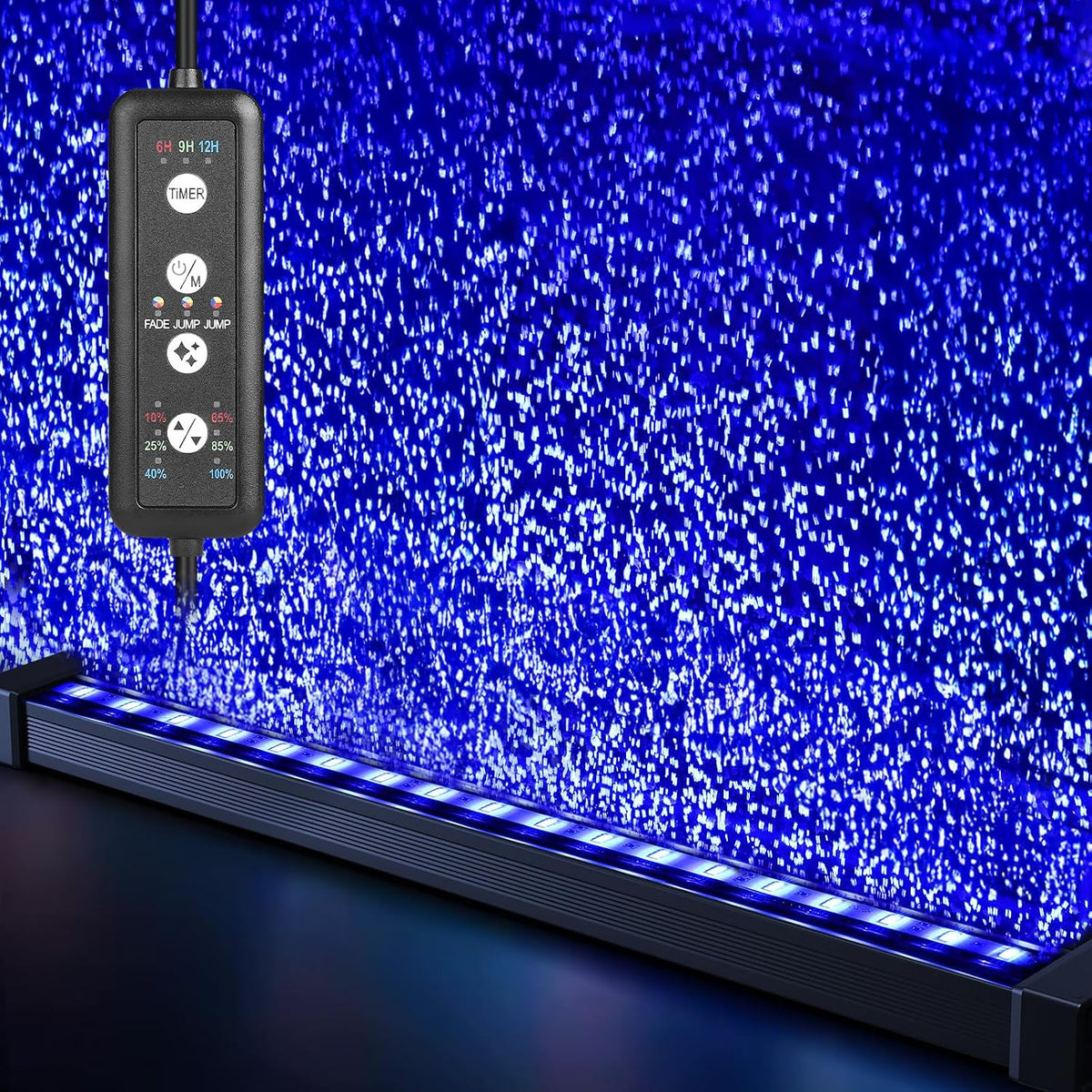 fishkeeper submersible fish tank light with air bubble, main product view