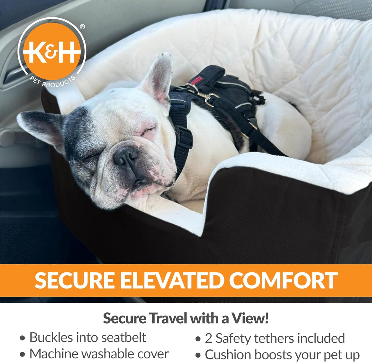k&h bucket booster dog car seat, cat &, view 9