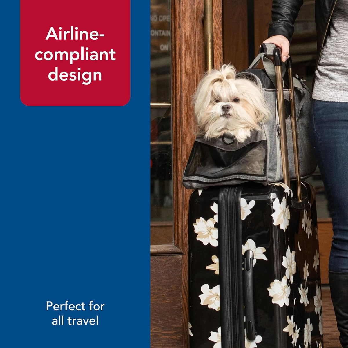 coastal pet - bergan - comfort carrier showing dimensions