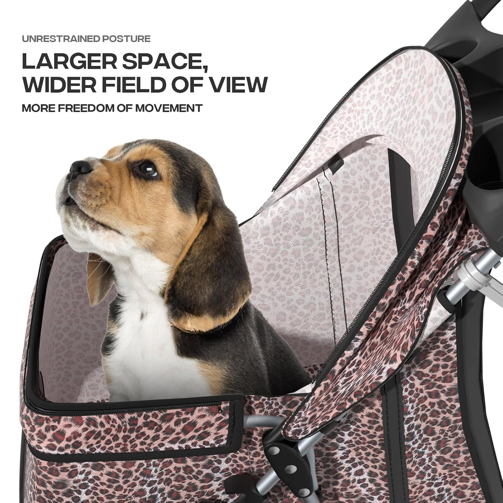 foldable 3-wheel pet stroller for dogs & cats, package contents