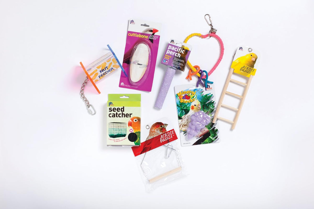 prevue pet products square roof bird cage kit shown in use