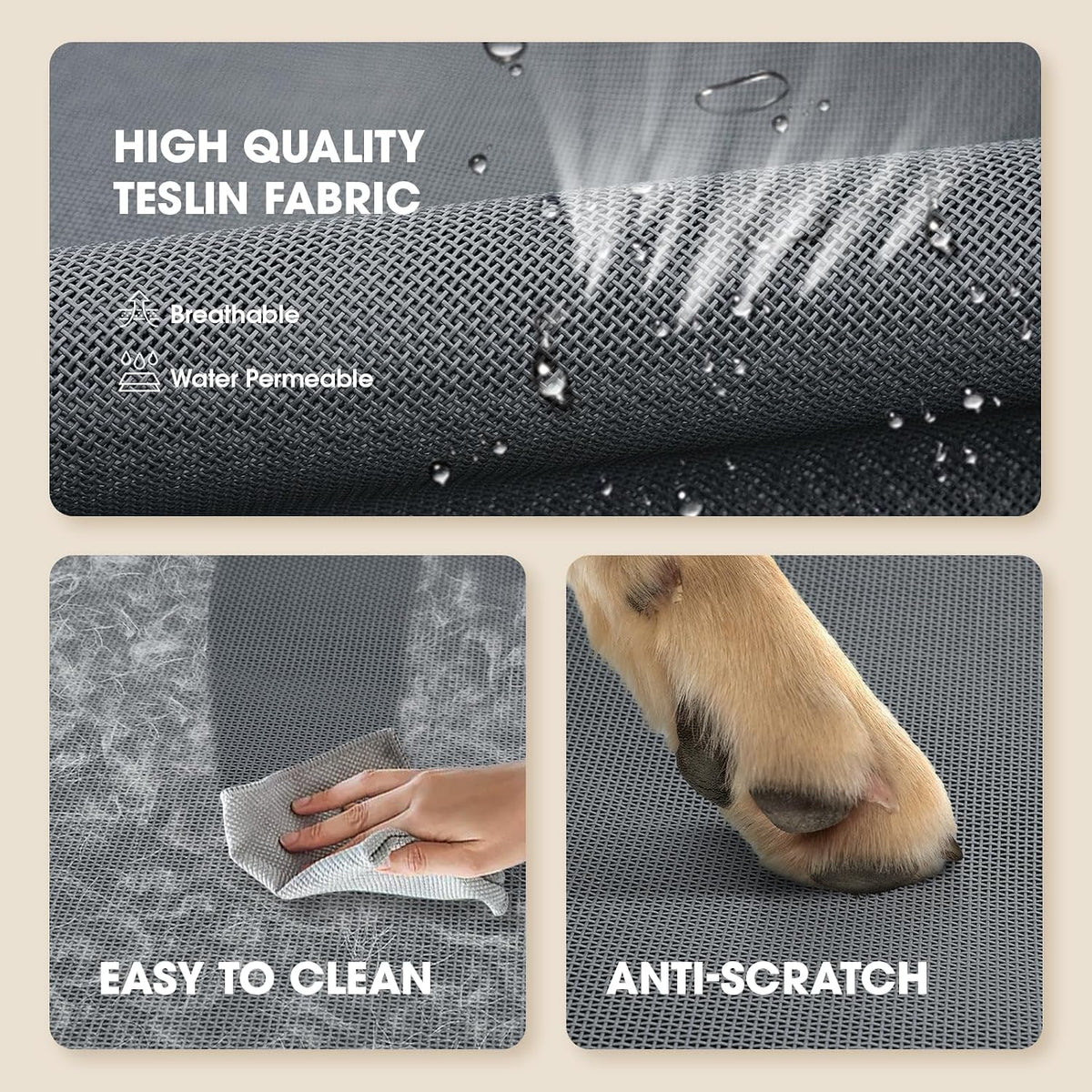 czpalo outdoor elevated dog bed for large sized showing dimensions