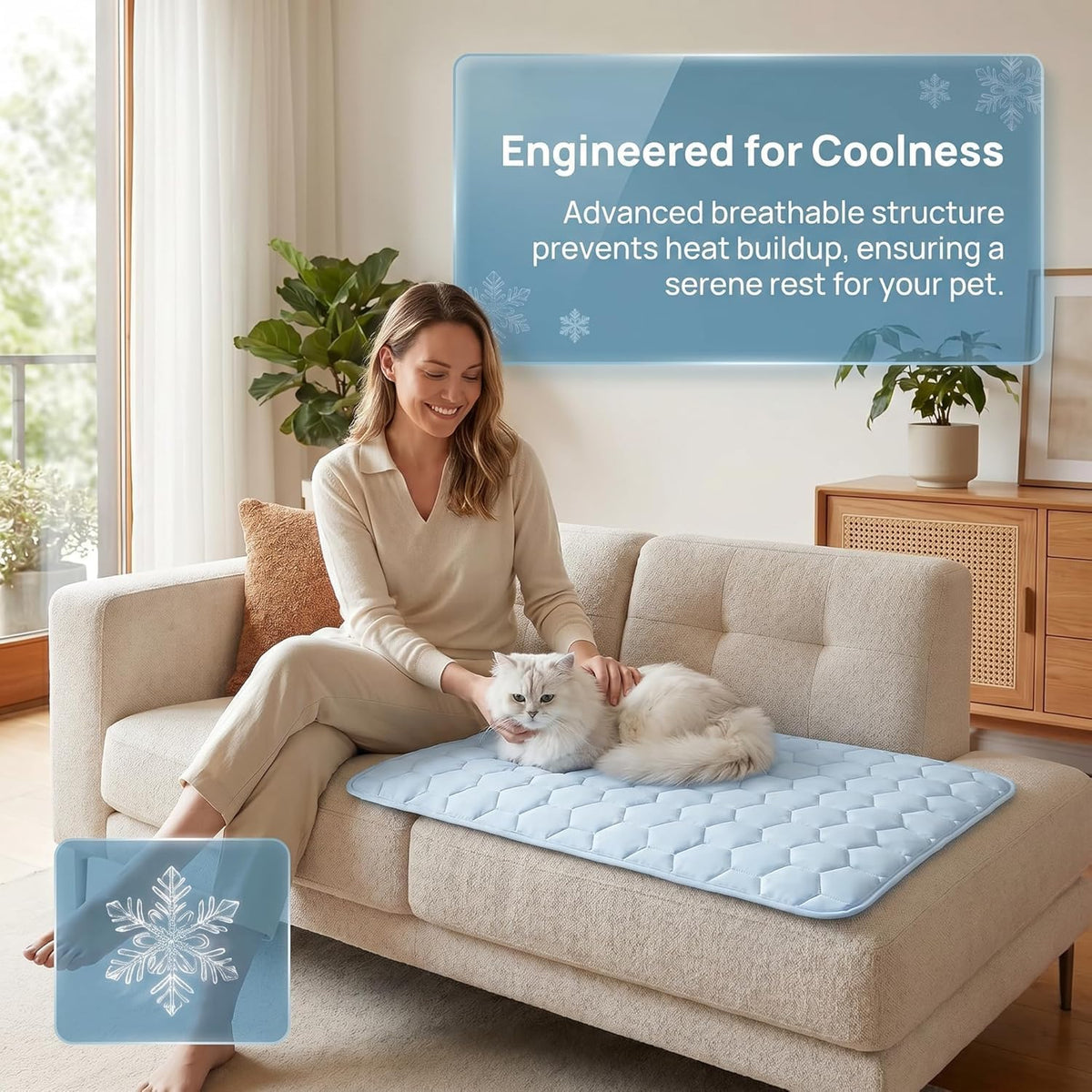 dog cooling mat for large dogs,washable self cooling, view 9