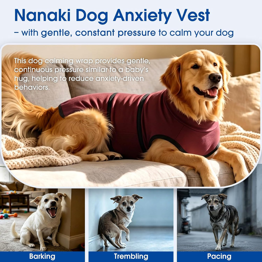 nanaki skin-friendly anxiety vest jacket for dogs from, side view