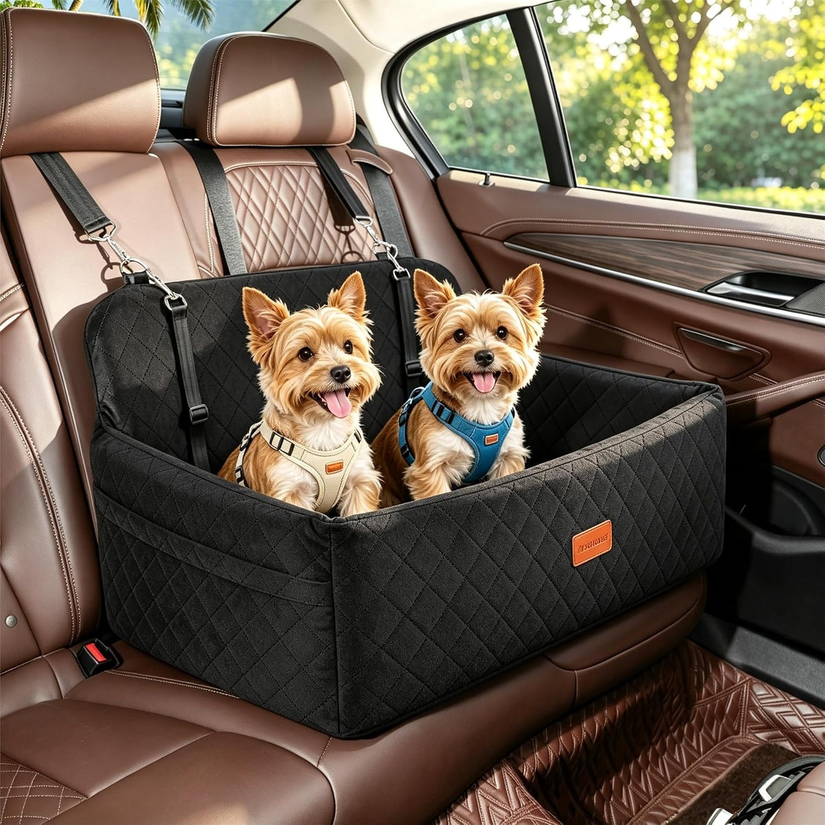 dog car seat for medium large dogs under on a desk or shelf