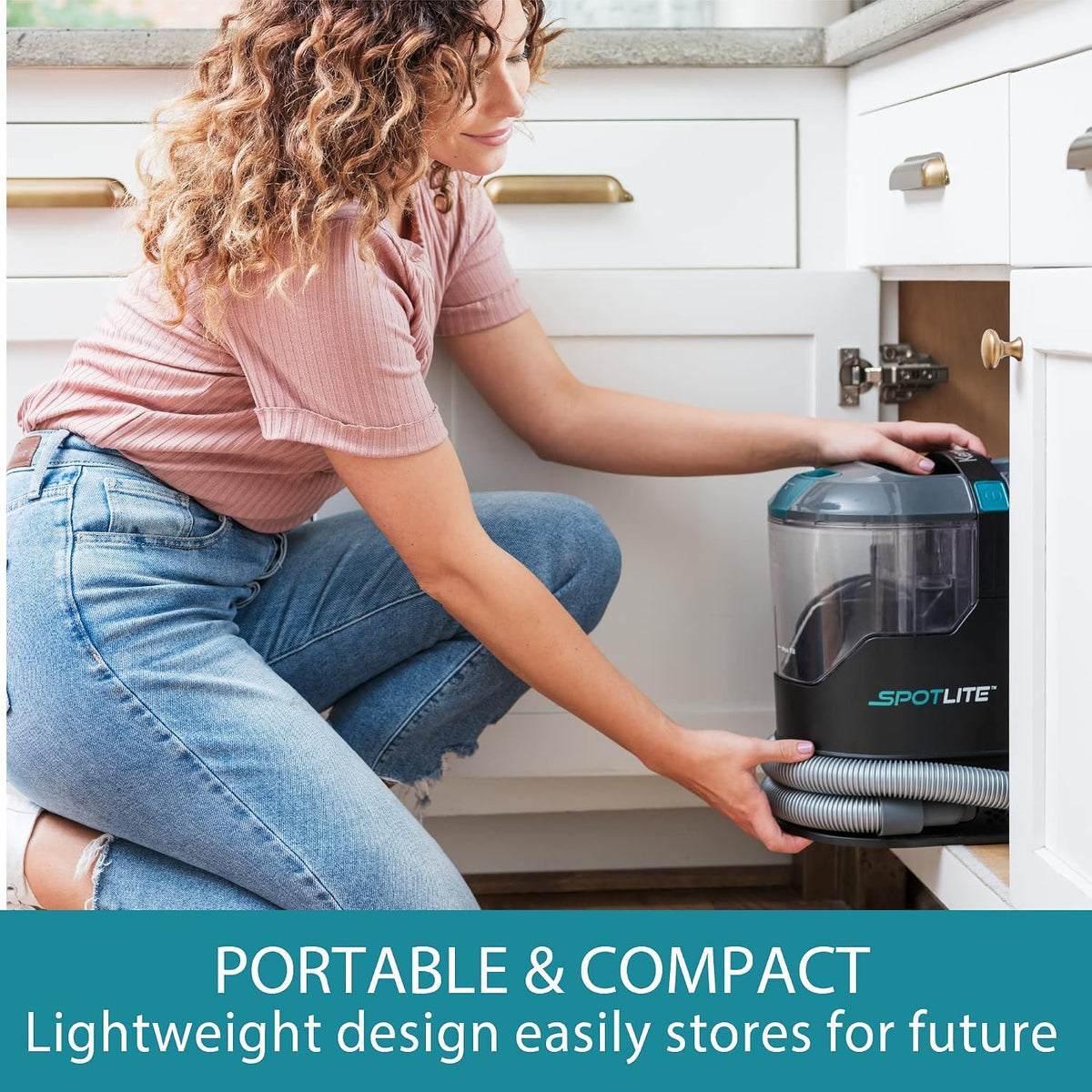 kenmore kw2001 spotlite portable carpet spot cleaner &, side view